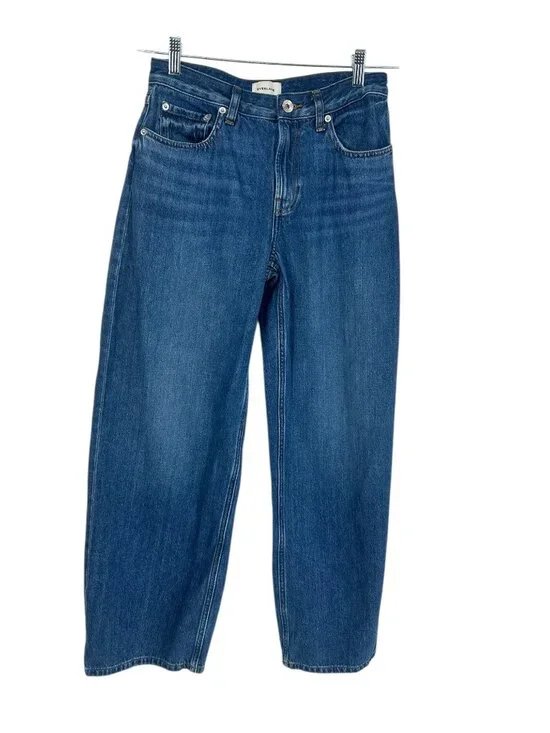 👖 Everlane Way High Straight Barrel Jeans 26R Organic Cotton👖 - Picture 2 of 13